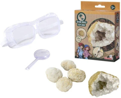 Simba Nature World Objavuj Geóda prírodné kamene set 5 ks s nástrojmi Simba Nature World Objavuj Geóda prírodné kamene set 5 ks s nástrojmi
