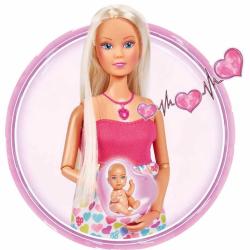 Simba New Born Baby set Panenka Steffi maminka s miminkem na baterie Zvuk