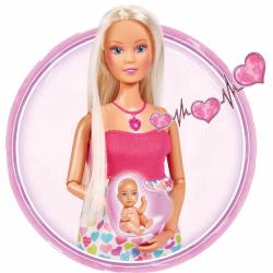 Simba New Born Baby set Panenka Steffi maminka s miminkem na baterie Zvuk