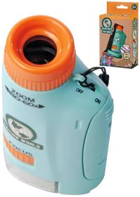 Simba Objevuj Mikroskop kapesní 11cm 60-180X s doplňky na baterie Světlo