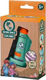 Simba Objevuj Mikroskop kapesní 11cm 60-180X s doplňky na baterie Světlo
