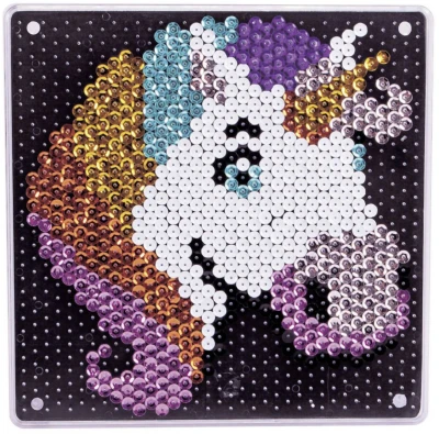Simba Obrázek třpytivý z flitrů 700ks jednorožec 18x18cm kreativní sada