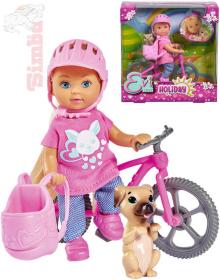 Simba Panenka Evička 12cm set s kolem a doplňky v krabici Evi Love