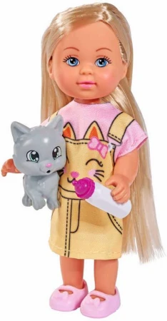 Simba Panenka Evička Kitty set s kočičkou a lahvičkou 2 druhy