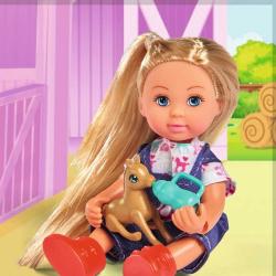 Simba Panenka Evička malá veterinářka set s koníky a doplňky