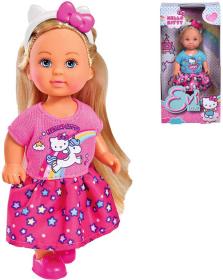 Simba Panenka Evička šatičky Hello Kitty s čelenkou 4 druhy