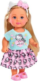 Simba Panenka Evička šatičky Hello Kitty s čelenkou 4 druhy