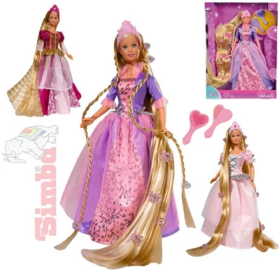 Simba Panenka princezna Steffi Rapunzel 30cm set s doplňky 3 druhy Simba Panenka princezna Steffi Rapunzel 30cm set s doplňky 3 druhy