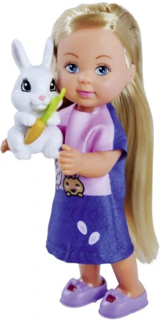 Simba Panenka Steffi + Evička Rabbit Family herní set se 2 králíky a doplňky