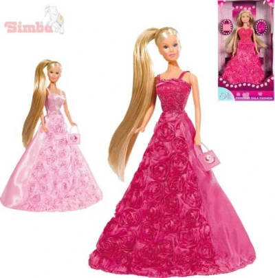 Simba Panenka Steffi Gala Princess 29cm set růžové šaty s doplňky 2 druhy Simba Panenka Steffi Gala Princess 29cm set růžové šaty s doplňky 2 druhy