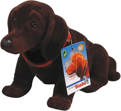Simba Pes s kývací hlavou Jezevčík 24cm dekorace plast 2 barvy