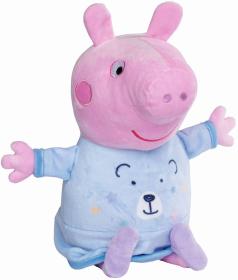 Simba PLYŠ Prasátko Peppa Pig usínáček pro miminko na baterie Světlo Zvuk