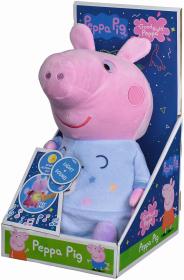 Simba PLYŠ Prasátko Peppa Pig usínáček pro miminko na baterie Světlo Zvuk