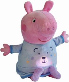 Simba PLYŠ Prasátko Peppa Pig usínáček pro miminko na baterie Světlo Zvuk