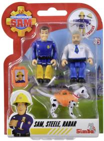 Simba Požárník Sam herní set 2 figurky + zvířátko s doplňky 4 druhy
