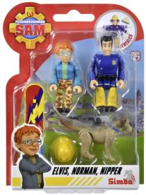 Simba Požárník Sam herní set 2 figurky + zvířátko s doplňky 4 druhy