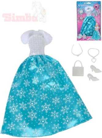 Simba Šaty pro panenku Steffi Love Ice Princess set s doplňky Simba Šaty pro panenku Steffi Love Ice Princess set s doplňky