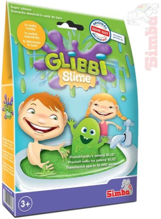 Simba Sliz do vany zábavný zelený v prášku 150g Glibbi Simba Sliz do vany zábavný zelený v prášku 150g Glibbi
