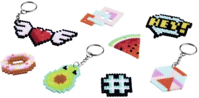 Simba Výroba klíčenky kreativní set mini zažehlovací korálky přívěsek na klíče
