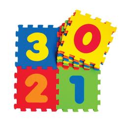 Siva Pěnové puzzle pro děti - čísla Siva Pěnové puzzle pro děti - čísla
