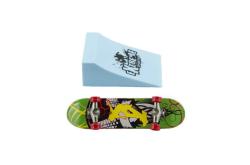Skateboard prstový set s rampou různé druhy plast na kartě