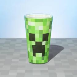 Sklenice Minecraft Creeper 400ml s potiskem dárkové balení