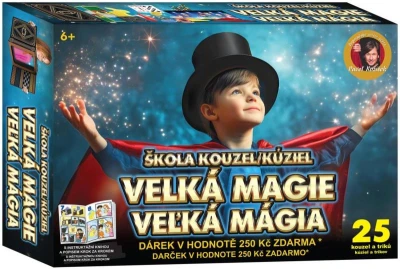 Škola kouzel Velká magie 25 triků + dárek v hodnotě 250Kč Škola kouzel Velká magie 25 triků + dárek v hodnotě 250Kč