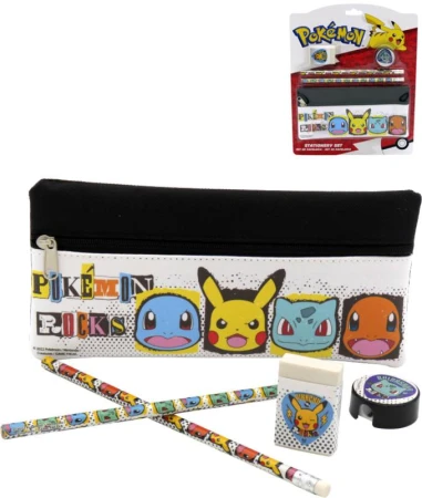 Školní dětské potřeby Pokémon malý set 4ks v pouzdře Školní dětské potřeby Pokémon malý set 4ks v pouzdře