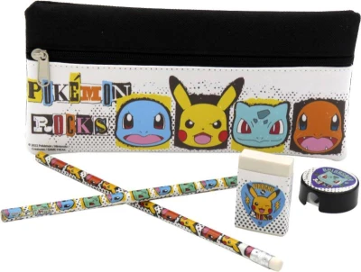 Školní dětské potřeby Pokémon malý set 4ks v pouzdře