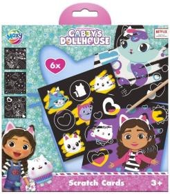 Škrábací obrázky Gábinin kouzelný domek set 6ks s nástrojem