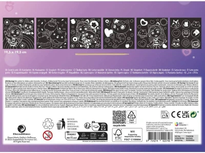 Škrábací obrázky Gábinin kouzelný domek set 6ks s nástrojem