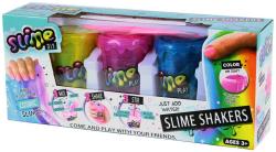 Slime Play výroba slizu kreativní set 3 kelímky se třpytkami a dino figurkou