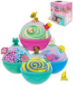 Slimy super kulička zábavný sliz s doplňky různé druhy v kouli