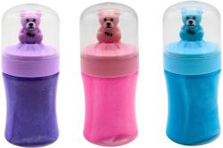 Sliz barevný třpytivý v kelímku s medvídkem 3 barvy