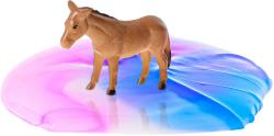 Sliz barevný zábavná hmota s koníkem 10cm Horse Friends 4 druhy v kelímku