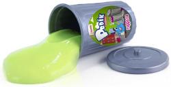 Sliz hmota prdící v plastové popelnici dětská žertovinka různé barvy