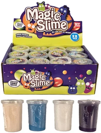 Sliz magický Magic Slime zábavná hmota 4 barvy v kelímku
