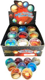 Sliz planety sluneční soustava 7cm zábavná hmota různé druhy