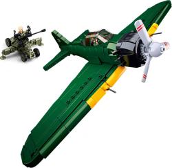 SLUBAN ARMY WWII Japonský stíhací letoun A6M 532 dílků + 2 figurky (stavebnice)