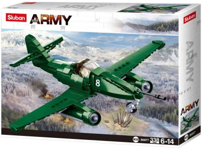 SLUBAN ARMY WWII Stíhací letoun ME 262 338 dílků + 1 figurka (stavebnice) SLUBAN ARMY WWII Stíhací letoun ME 262 338 dílků + 1 figurka (stavebnice)
