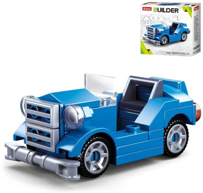 Sluban Builder Modrý kabriolet auto veterán 44 dílků (stavebnice) Sluban Builder Modrý kabriolet auto veterán 44 dílků (stavebnice)