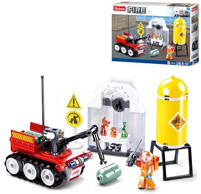 Sluban Fire Dálkově ovládaný robot 130 dílků + 1 figurka (stavebnice) Sluban Fire Dálkově ovládaný robot 130 dílků + 1 figurka (stavebnice)