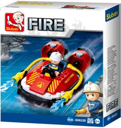 Sluban Fire Hasičské vznášedlo 86 dílků + 1 figurka (stavebnice) Sluban Fire Hasičské vznášedlo 86 dílků + 1 figurka (stavebnice)
