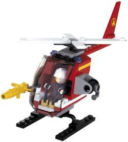 Sluban Fire Hasičský vrtulník 80 dílků + 1 figurka (stavebnice)