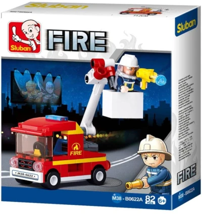 Sluban Fire Požární auto s malou plošinou 82 dílků + 1 figurka (stavebnice) Sluban Fire Požární auto s malou plošinou 82 dílků + 1 figurka (stavebnice)