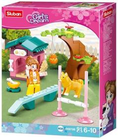Sluban Girls Dream Cvičiště pro pejsky 91 dílků + 1 figurka (stavebnice)