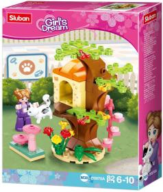 Sluban Girls Dream Kočičí domeček na stromě 82 dílků + 1 figurka (stavebnice)