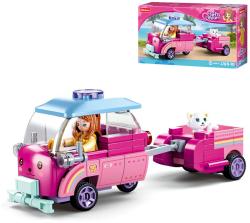 Sluban Girls Dream Kočičí vůz 116 dílků + 1 figurka (stavebnice)