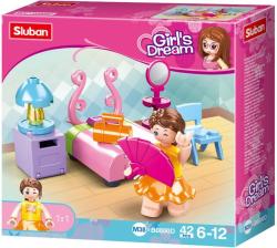 Sluban Girls Dream Ložnice 42 dílků + 1 figurka (stavebnice)