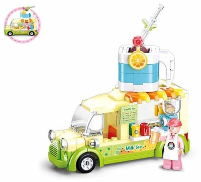 Sluban Girls Dream Mobilní smoothie stánek 174 dílků + 1 figurka (stavebnice)